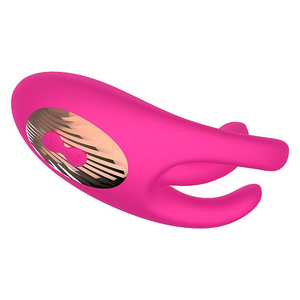 Vibrador de Ponto G com estimulador de Clitóris - Dedilhar / Vem cá