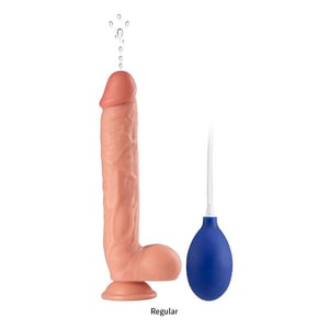 Dildo Pênis Realístico Ejaculador com Ventosa 26 x 4,5 cm