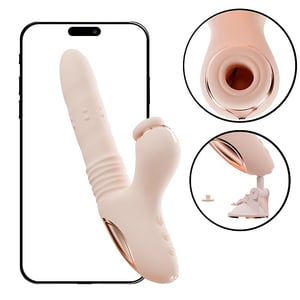 Vibrador de Ponto G e Clitóris / Pulsação com Vai e Vem + Rotação - App