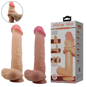 Pênis Realístico em Cyber com Dupla Camada e Ventosa Removível - Mendel - 26 x 5,5cm