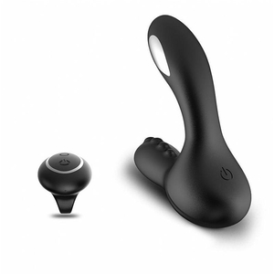 PLUG ANAL SILICONE ESTIMULADOR  RECARREGAVEL - MASSAGEADOR DE PROSTATA COM VIBRO CHOQUE