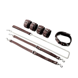 KIT BONDAGE LUXO COM 5 PEÇAS