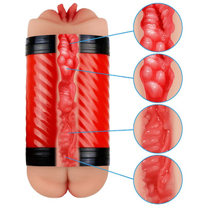 MASTURBADOR LANTERNA  EM FORMATO DE VAGINA E ÂNUS / EM CYBER