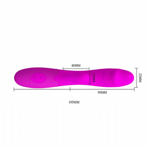 SNAPPY VIBRADOR COM DUPLO ESTIMULO 30 FUNÇÕES RECARREGÁVEL -  PRETTY  LOVE
