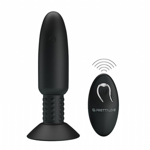 PLUG ANAL COM VIBRO E ROTAÇÃO  COM CONTROLE REMOTO /  BEADED FOR EXTRA ROMANTIC