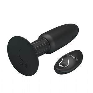 PLUG ANAL COM VIBRO E ROTAÇÃO  COM CONTROLE REMOTO /  BEADED FOR EXTRA ROMANTIC