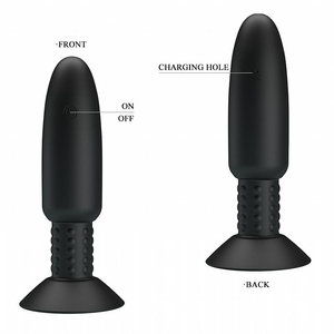 PLUG ANAL COM VIBRO E ROTAÇÃO  COM CONTROLE REMOTO /  BEADED FOR EXTRA ROMANTIC