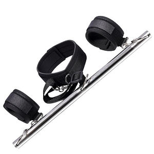 KIT AMARRAS BONDAGE COM BARRA DE RESTRIÇÃO DE MEMBROS