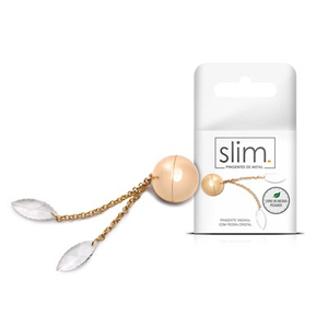 PINGENTE VAGINAL DE METAL COM BERLOQUE CRISTAL LINHA SLIM SEXY FANTASY
