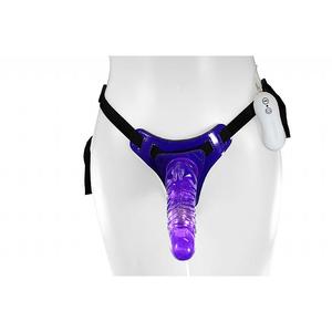 STRAP ON / CINTA PENIANA COM VIBRADOR E ESTIMULADOR CLITORIANO  / 10 VIBRAÇÕES / RABBIT DONG/ 5016 / 5018