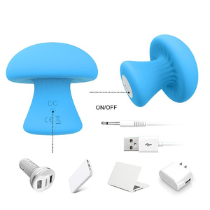 MASSAGEADOR / ESTIMULADOR / COM 9 VIBRAÇÕES / RECARREGÁVEL / MUSHROOM