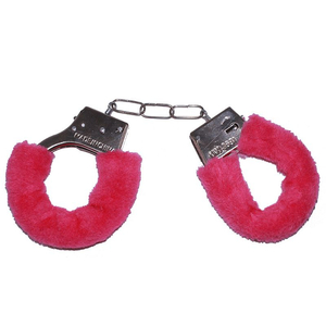 ALGEMA EM LATÃO COM PELÚCIA; COR  VERMELHO