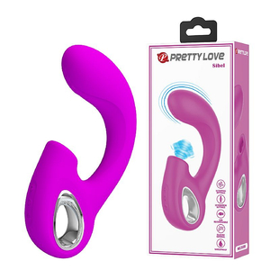 VIBRADOR DO PONTO G E CLITÓRIS COM SUCÇAÕ E 10 MODOS DE VIBRAÇÃO SIBEL