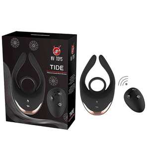 ANEL PENIANO /COM ESTIMULADOR E CONTROLE REMOTO / RECARREGÁVEL /10 VIBRAÇÔES / TIDE 6599