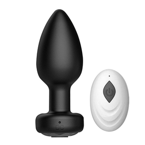 Plug Anal em silicone com vibro e controle – Stoys