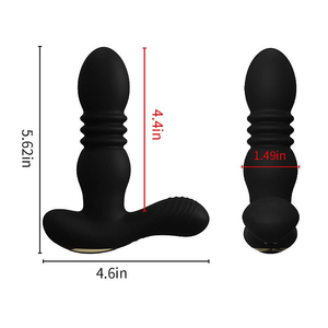 MASSAGEADOR DE PROSTATA COM VAI E VEM, AQUECIMENTO E COM CONTROLE REMOTO
