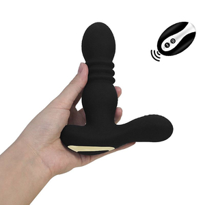 MASSAGEADOR DE PROSTATA COM VAI E VEM, AQUECIMENTO E COM CONTROLE REMOTO