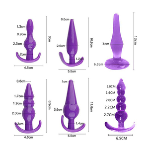 Kit com 6 Plugs Anal com Tamanhos Diferentes – Stoys