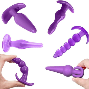 Kit com 6 Plugs Anal com Tamanhos Diferentes – Stoys