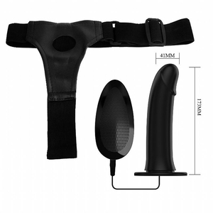 CAPA PENIANA COM CINTA E VIBRADOR VITO - PRETTY LOVE