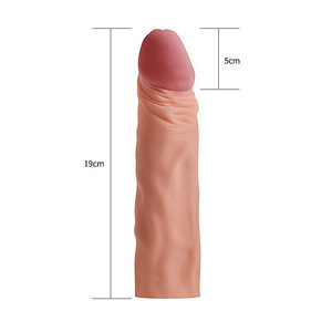 CAPA PENIANA  EXTENSORA  EM CYBER  / X-TENDER /PRETTY LOVE / 19 X 4 CM 1296