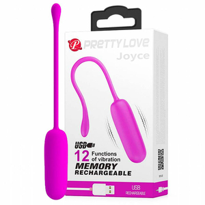 BULLET MASSAGEADOR COM 12 VIBRAÇÕES RECARREGÁVEL PRETTY LOVE JOYCE