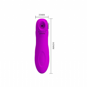 MASSAGEADOR COM SUCÇÃO/  12 VIBRAÇÕES  RECARREGÁVEL MAGIC FLUTE