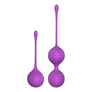 CONJUNTO COM 2 BOLAS DE POMPOARISMO EM SILICONE / PRETTY