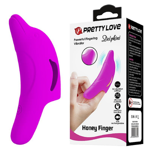 DEDEIRA MASSAGEADOR DE CLIT / RECARREGAVEL  / DELPHINI / 10 VIBRAÇÕES / PRETTY LOVE