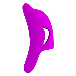 DEDEIRA MASSAGEADOR DE CLIT / RECARREGAVEL  / DELPHINI / 10 VIBRAÇÕES / PRETTY LOVE