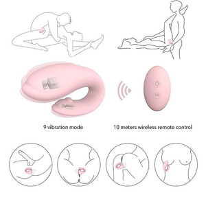 VIBRADOR  PARA CASAL  GOLFINHO -COM CONTROLE - 9 VIBRAÇÕES