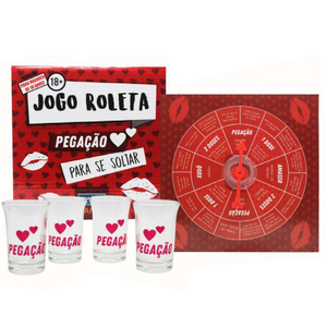 JOGO ROLETA DA PEGAÇÃO COM 4 SHOTS