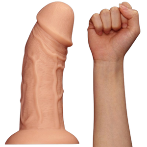 PENIS REALÍSTICO CURVED DILDO - COM VENTOSA - DILDO KING-SIZE 9