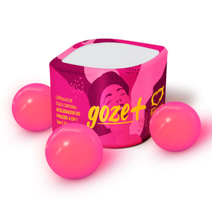GOZE + BOLINHA DO PRAZER COM 3 UNIDADE