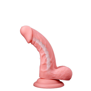 PROTESE REALÍSTICA EM CYBER  ARTICULADA COM VENTOSA  MARS DILDO 18 X 3,8 CM