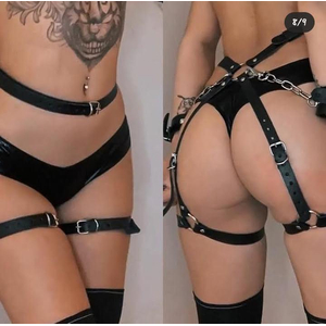 CINTA HARNESS  COM  PERNEIRA COXA  - ARREIO FEMININO - STOYS