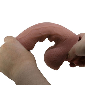 Pênis Realístico em Cyber com Dupla Camada e Ventosa Removível | Stoys - 22x4,6cm - Ventosa de alta aderência para qualq