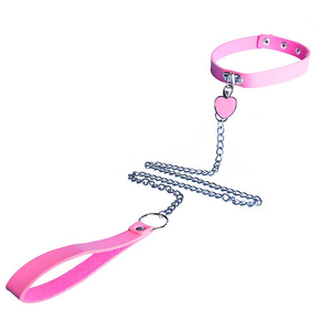 Coleira de Luxo com Pingente e Guia com Corrente | Stoys