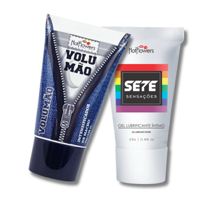Kit Sensual com volumão e gel anal – Hot Flowers