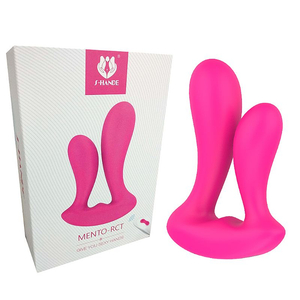 PLUG ANAL DUPLO  EM SILICONE / PLUG COM VIBRO E CONTROLE / RECARREGÁVEL / MENTO