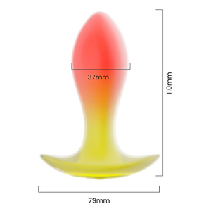 Plug Anal em silicone Premium com Controle Remoto - 11,1 x 3,7