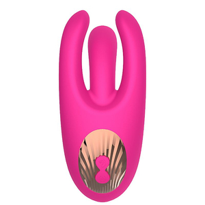 Vibrador de Ponto G com estimulador de Clitóris - Dedilhar / Vem cá
