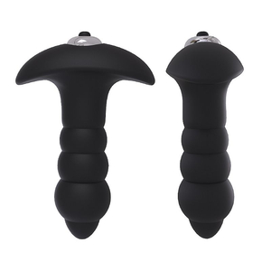 PLUG ANAL  ESCALONADO COM VIBRO BUBBLE