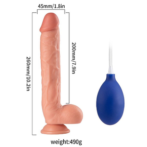 Dildo Pênis Realístico Ejaculador com Ventosa 26 x 4,5 cm