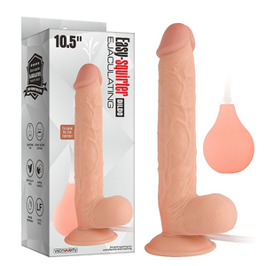Dildo Pênis Realístico Ejaculador Spray de água em Silicone - 28 x 4,8 cm
