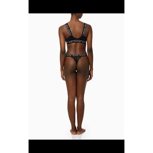 Calcinha Fio Dental CK One Rendado com Cotton | Calvin Klein.