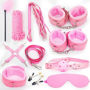 KIT BONDAGE LUXO COM 11 PEÇAS