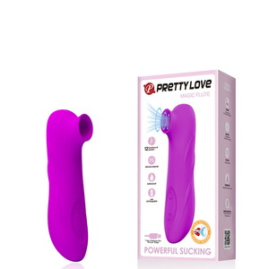 Estimulador Feminino Recarregável com 12 Modos de Sucção – ROMANCE MAGIC FLUTE – BI-014452 - U