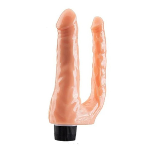 Pênis Realístico Duplo Com Vibro 22 X 5 Cm Vibe Toys - 8219