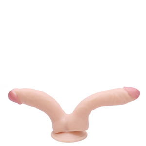 Pênis Realístico Duplo com Ventosa- DI-040